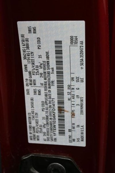 2019 Ford F-150 Limited