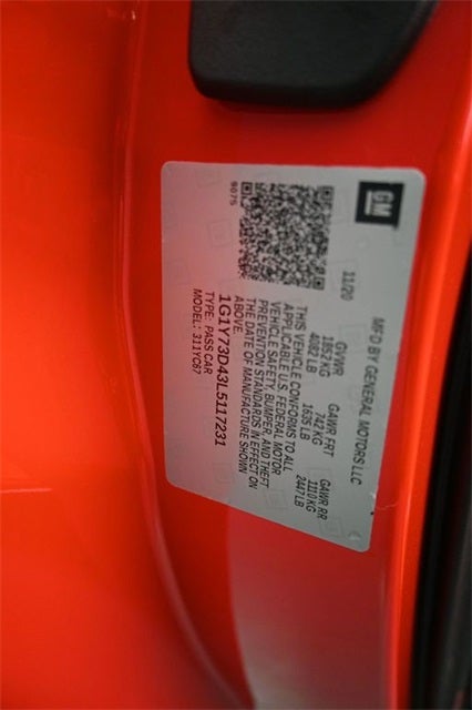 2020 Chevrolet Corvette Stingray 2LT