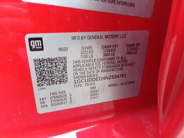 2022 Chevrolet Silverado 1500 LT LT1