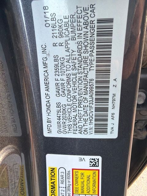 2018 Honda Accord Sport
