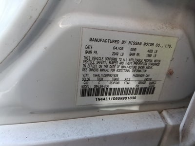 2005 Nissan Altima 2.5 S