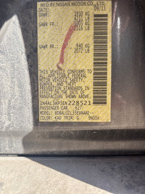 2014 Nissan Altima 2.5 SV