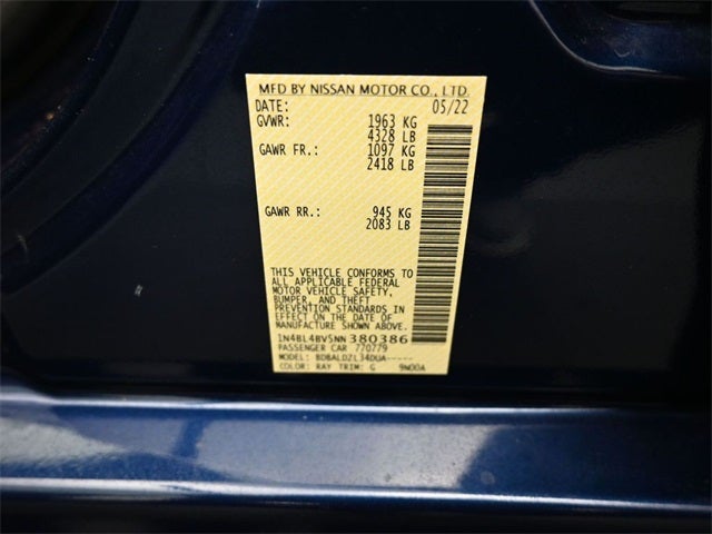 2022 Nissan Altima 2.5 S