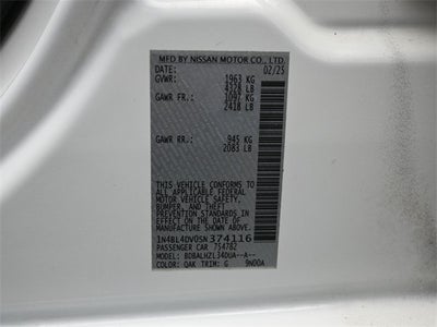 2025 Nissan Altima 2.5 SV