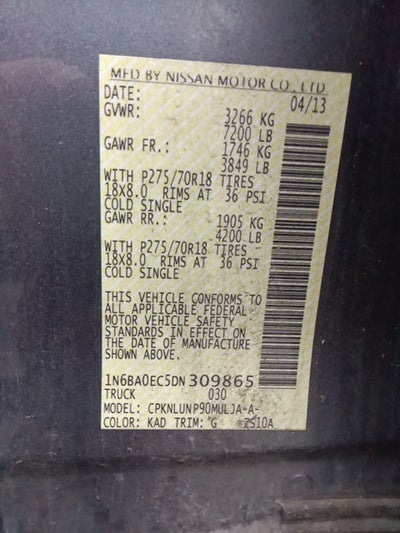 2013 Nissan Titan PRO-4X