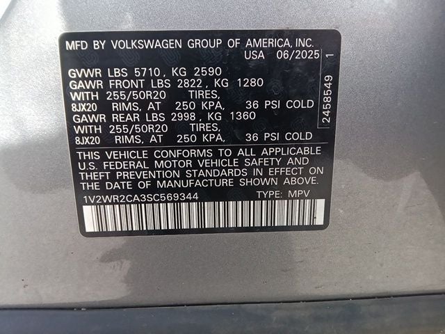 2025 Volkswagen Atlas 2.0T SE w/Technology
