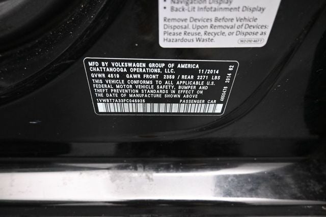 2015 Volkswagen Passat 1.8T SE