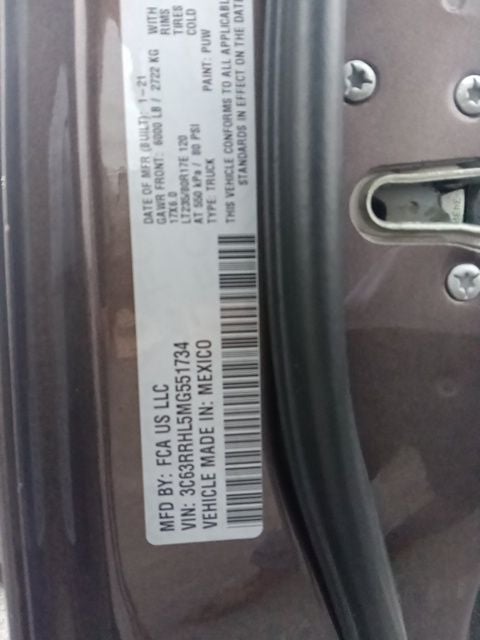 2021 RAM 3500 Big Horn