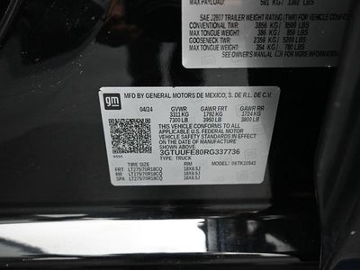 2024 GMC Sierra 1500 AT4X