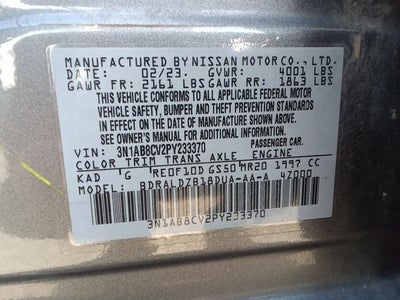 2023 Nissan Sentra SV