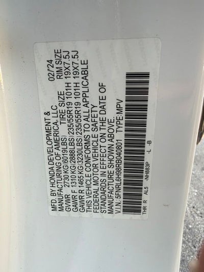 2024 Honda Odyssey Elite