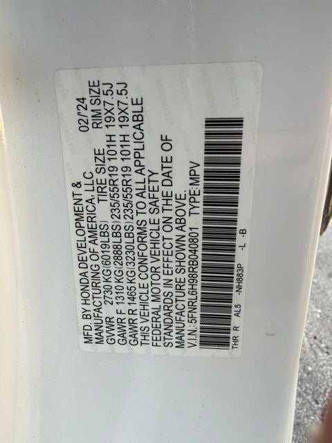 2024 Honda Odyssey Elite