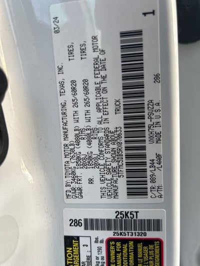 2024 Toyota Tundra Hybrid 1794 Edition