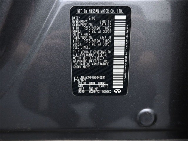 2017 INFINITI QX80 Base